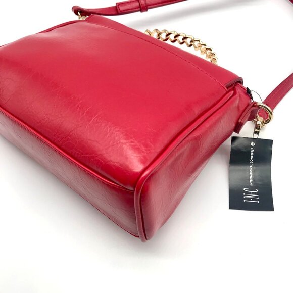 I.N.C International Concepts Red Pepper Emilliee Mini Top Handle Handbag - NWT - Picture 9 of 11
